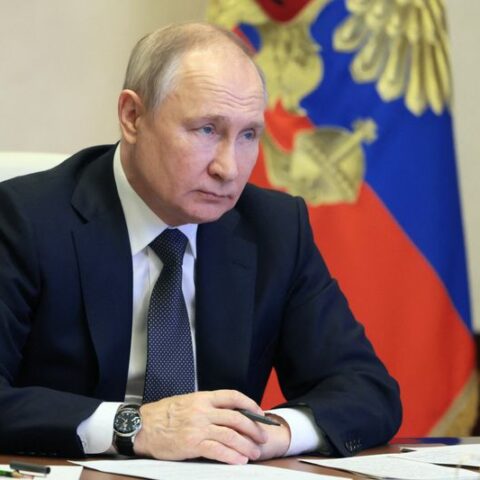 Putin abandons landmark nuclear arms treaty with us after biden visits ukraine - photo licensed by shore news network.