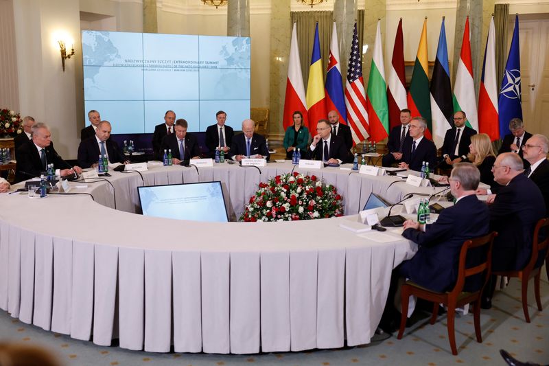 Biden reassures eastern NATO allies on security after Putin's nuclear warning