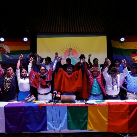 Ecuador indigenous organization ends talks with gov't, calls for lasso resignation - photo licensed by shore news network.