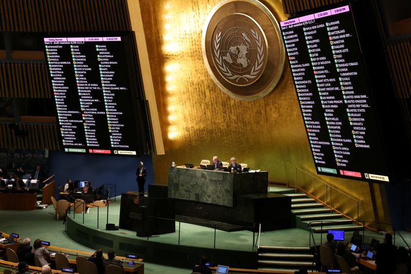 Russia's UN diplomat accuses West of arm twisting in vote isolating Moscow