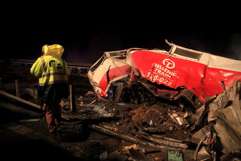 Twenty-six people killed after two trains collide in Greece - fire brigade