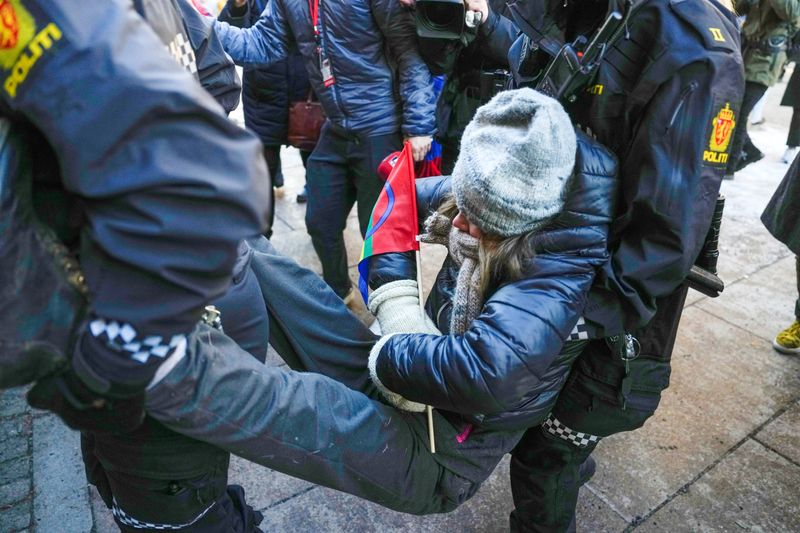 Greta Thunberg detained by Norway police during pro-Sami protest