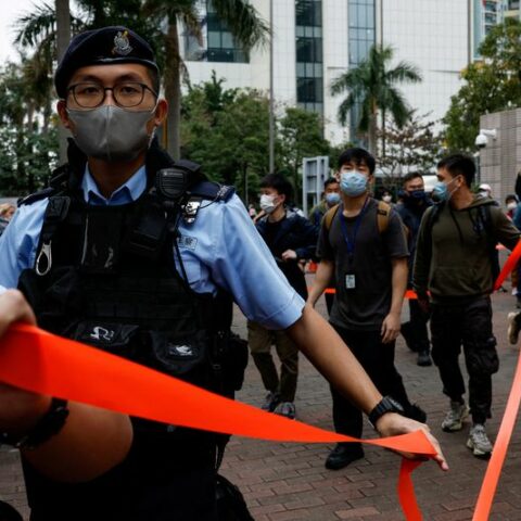 Hong kong women's rights protest cancelled after police cite risk of violence - photo licensed by shore news network.