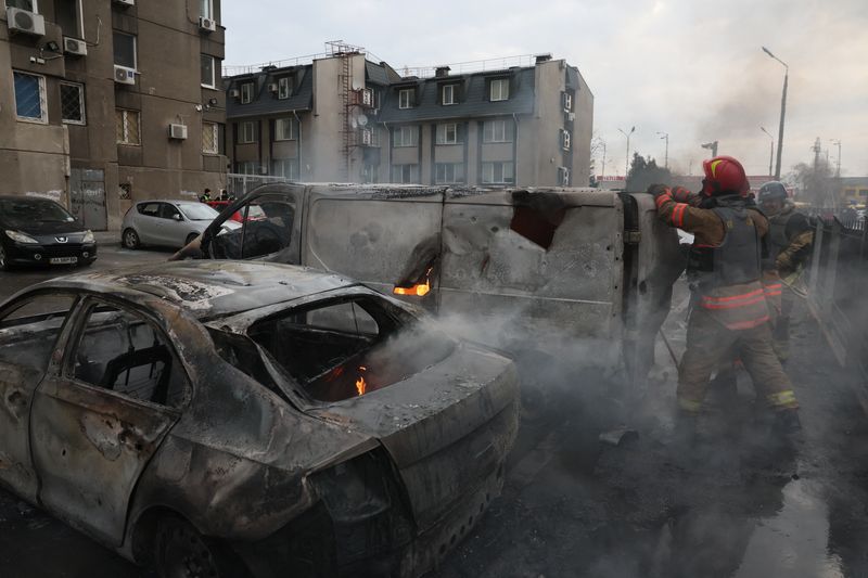 Russian missile strikes on Ukraine kill six, knock out power