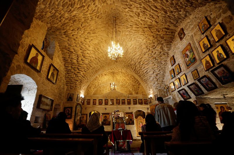Pilgrims flock to ancient Holy Land church as Palestinian congregation shrinks