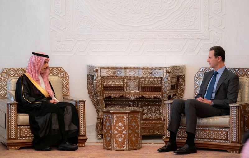 Saudi foreign minister visits Assad, further easing Syria's isolation