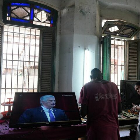 Cuban president miguel diaz-canel re-elected by lawmakers - photo licensed by shore news network.