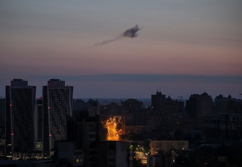 Russia unleashes largest drone attack on Ukrainian capital, crowds mark Kyiv Day