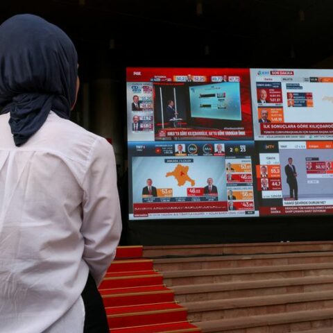 Turkey initial results show erdogan with edge in runoff - photo licensed by shore news network.