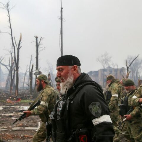 'stop yelling': top chechen fighter scolds russia's wagner mercenary chief - photo licensed by shore news network.