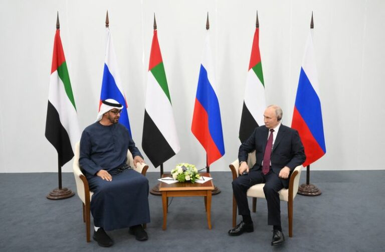 Putin thanks uae leader for ukraine help, hails growing economic ties - photo licensed by shore news network.