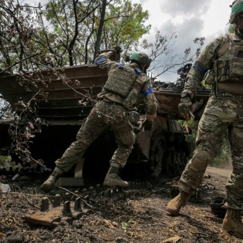 On eve of nato meet, ukrainian troops eye more help amid tough fighting - photo licensed by shore news network.