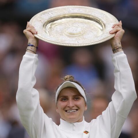 Tennis-unseeded vondrousova stuns jabeur to win wimbledon title - photo licensed by shore news network.