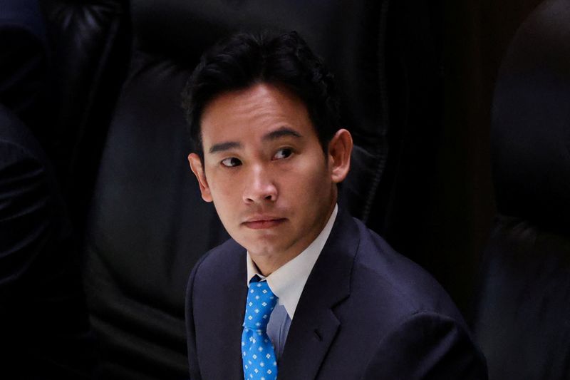 Thai protesters show support for Pita after PM bid blocked
