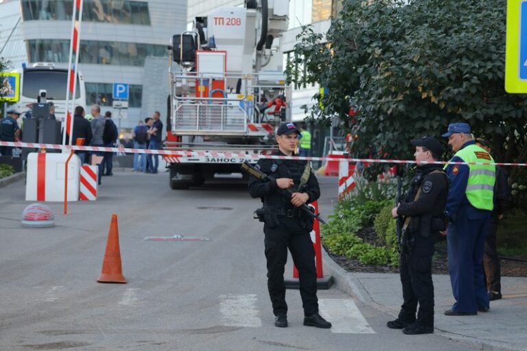 War comes to russian business after drones strike moscow's financial centre - photo licensed by shore news network.