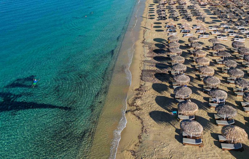 Greeks protest for space on the beach as pricey sunbeds multiply
