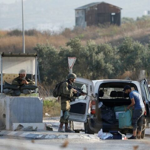 Two israelis shot dead in west bank by suspected palestinian gunman - photo licensed by shore news network.