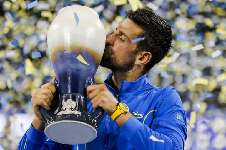 Tennis-djokovic storms back to beat alcaraz for cincinnati title - photo licensed by shore news network.