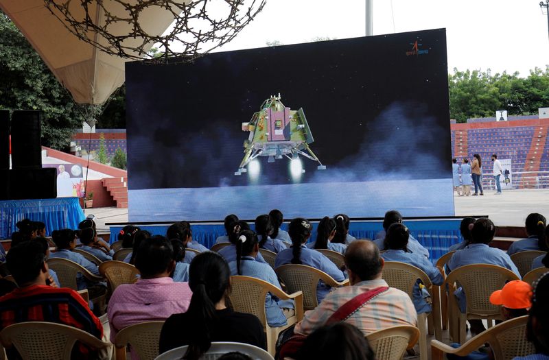 Chandrayaan-3 spacecraft lands on the moon in 'victory cry of a new India'