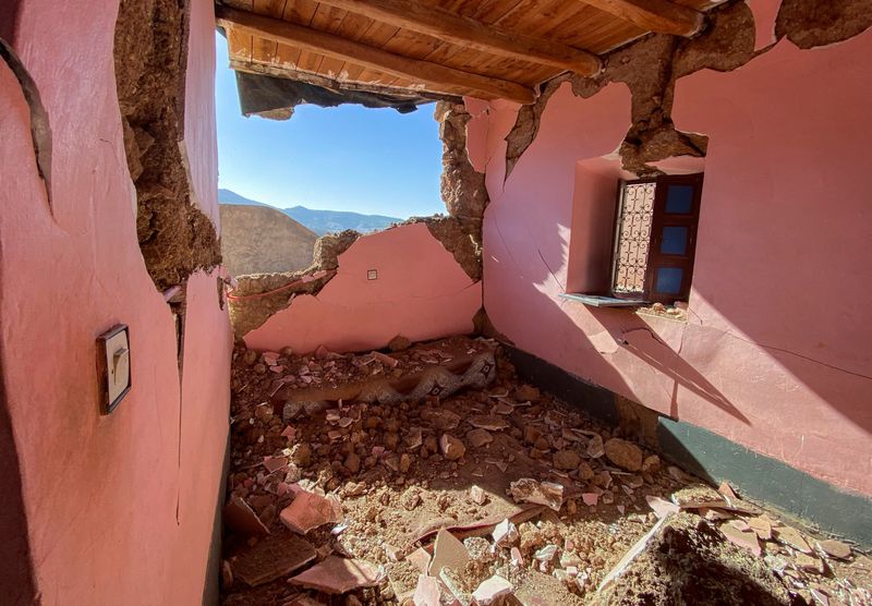 Moroccan village smashed by earthquake