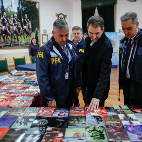 Argentina police shut down nazi and antisemitic bookseller - photo licensed by shore news network.