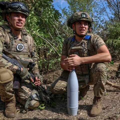 Danger lurks behind 'every bush' for brigade in ukrainian counteroffensive - photo licensed by shore news network.
