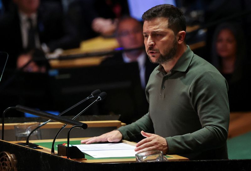 At UN, Zelenskiy tells Russia to stop war so world can fight climate, other crises