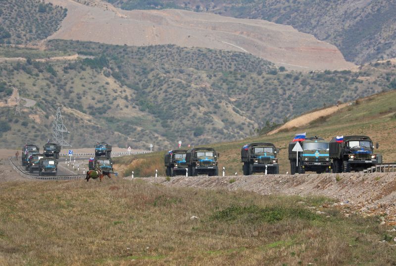 Karabakh Armenians say no deal yet with Azerbaijan, first food delivery arrives