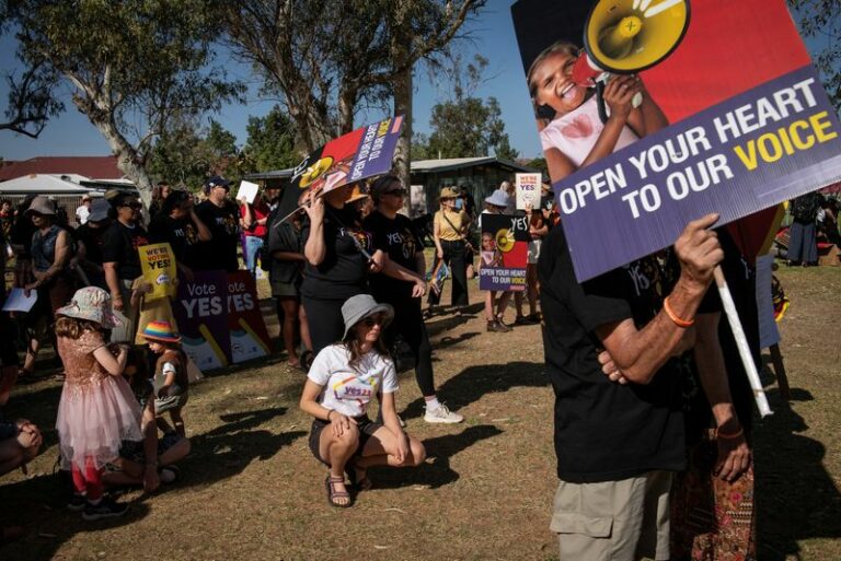 Australian aboriginal leader threatened ahead of referendum on indigenous rights - photo licensed by shore news network.