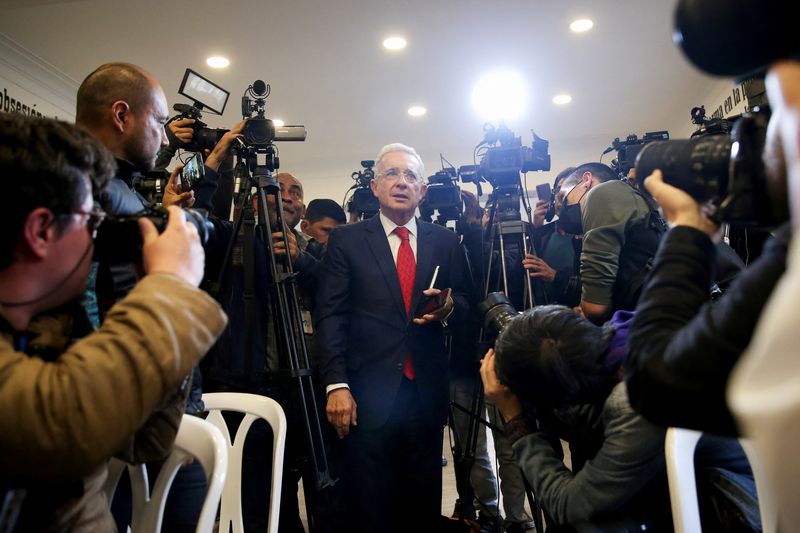 Colombia court rejects shelving of case against former President Uribe