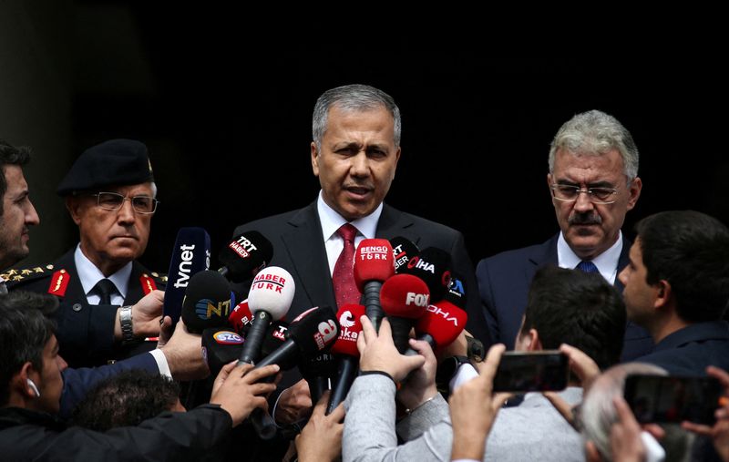 Turkey has caught 2,554 fugitives since Ankara bomb attack, minister says