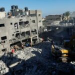 Ongoing conflict between Israel and the Palestinian Islamist group Hamas