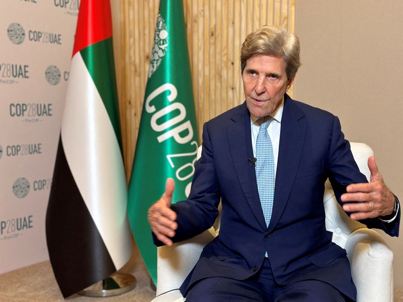 US, China reach 'understandings' on climate ahead of COP28 talks -Kerry