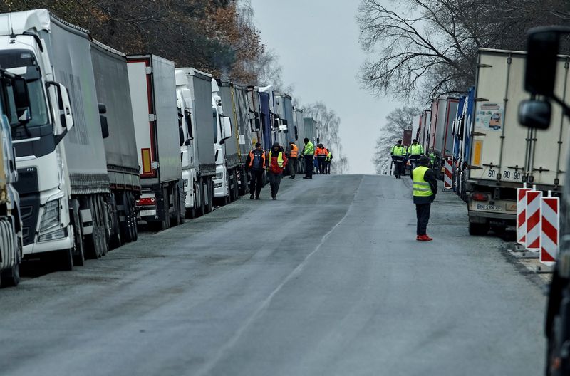 Ukraine ready to evacuate stranded truckers as Polish protests persist