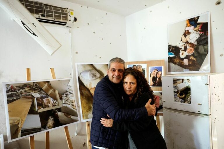 Israeli parents grieve in flat full of memories and bullet holes - photo licensed by shore news network.