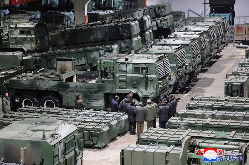 North Korea's Kim visits arms factories amid criticism over trade with Russia