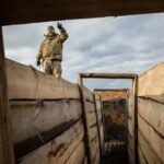 Ukraine builds barricades, digs trenches as focus shifts to defence - photo licensed by shore news network.