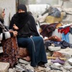 Aftermath of Israeli strikes, amid the ongoing conflict between Israel