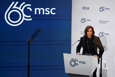 VP Harris says US working to confirm Navalny death, sign of Putin's brutality