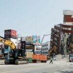 Aftermath of an earthquake, in Hualien