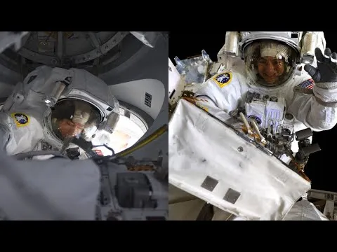 NASA Astronauts Spacewalk Outside the International Space Station on Jan. 15, 2020 NASA Astronauts Spacewalk Outside the International Space Station on Jan. 15, 2020