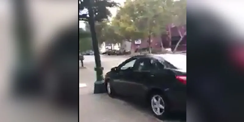 Watch: Biden Supporter Crashes Car into Pole After Harassing MAGA Marcher Watch: Biden Supporter Crashes Car into Pole After Harassing MAGA Marcher
