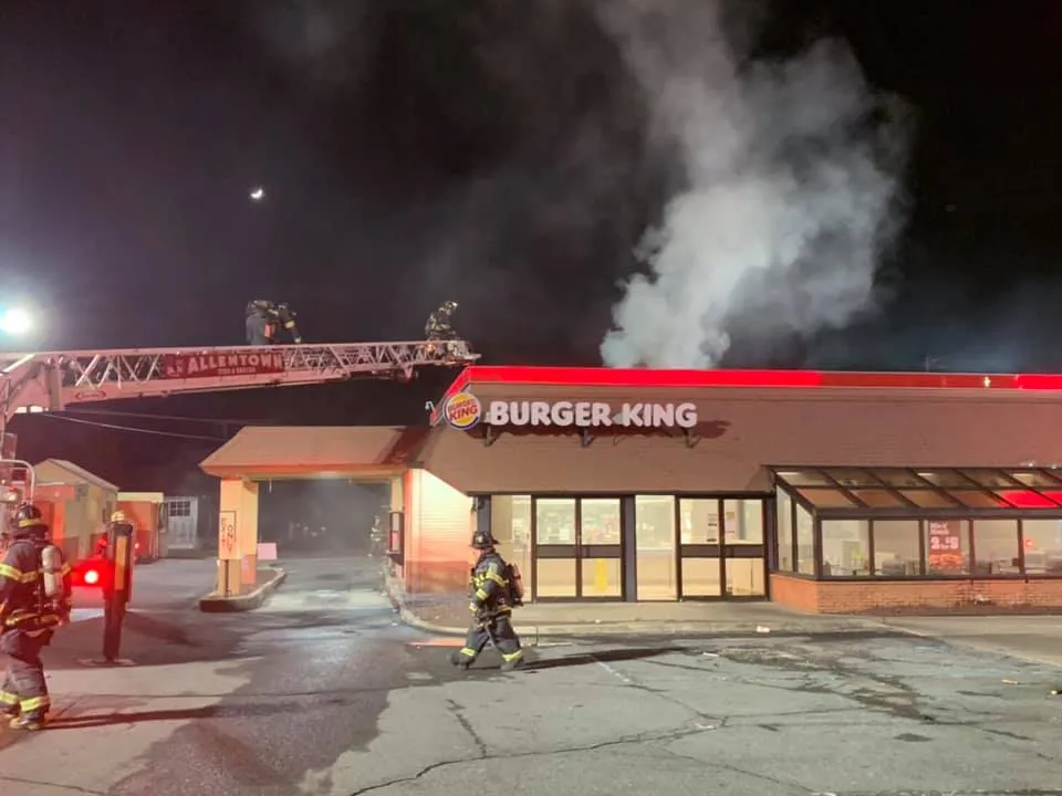 Fire at Allentown Burger King Saturday Night Fire at Allentown Burger King Saturday Night