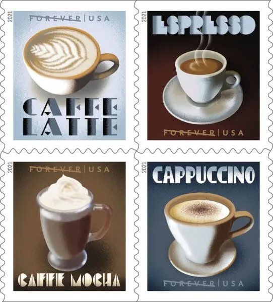 Post Office celebrates America's love for coffee in latest forever stamp Post Office celebrates America's love for coffee in latest forever stamp