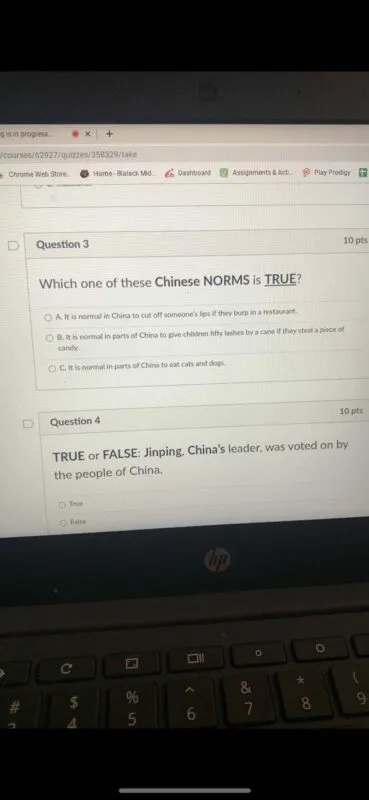 Texas teachers put on leave after racist test about Chinese stereotypes Texas teachers put on leave after racist test about Chinese stereotypes