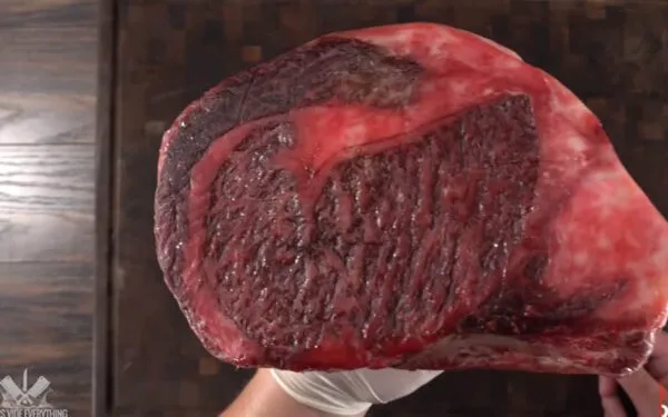 Chef dry ages three most expensive steaks then he boils them in water...why? Chef dry ages three most expensive steaks then he boils them in water...why?