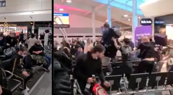 Multiple passengers arrested, 3 hospitalized in London airport brawl Multiple passengers arrested, 3 hospitalized in London airport brawl
