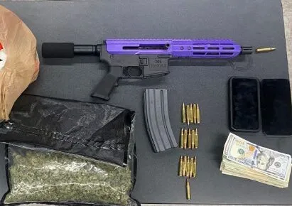 Weed, assault rifle found during routine traffic stop in Baltimore Weed, assault rifle found during routine traffic stop in Baltimore