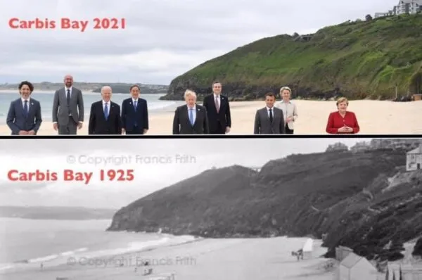 100-year-old photo of Carbis Bay shows site of G7 climate summit looks the same as it did then 100-year-old photo of Carbis Bay shows site of G7 climate summit looks the same as it did then