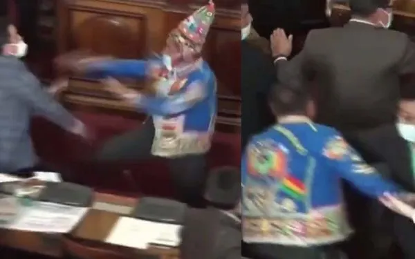 Watch: Lawmakers engage in an all-out fistfight Watch: Lawmakers engage in an all-out fistfight